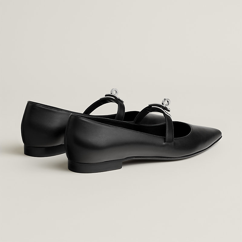 【残りわずか】HERMES ケリー バレエ パンプス Noir バレエシューズ 《ケリー》 | Hermès - エルメス-公式サイト